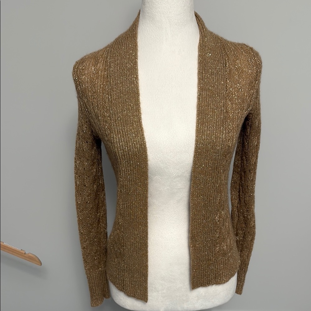 Banana Republic Gold Open-Front Women's Sweater